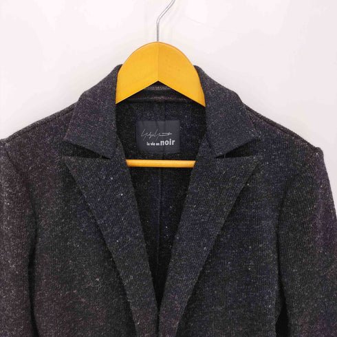 ヨウジヤマモトプリュスノアール YOHJI YAMAMOTO+NOIR La vie en noir ピークドラペル 3B ウールフェルトジャケット  レディース  1